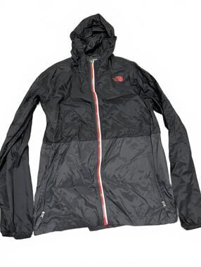 The North Face Boys Black Hooded Windbreaker Jacket XL